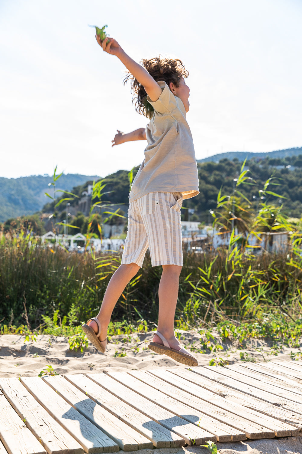 Bermuda de rayas - Petit Indi