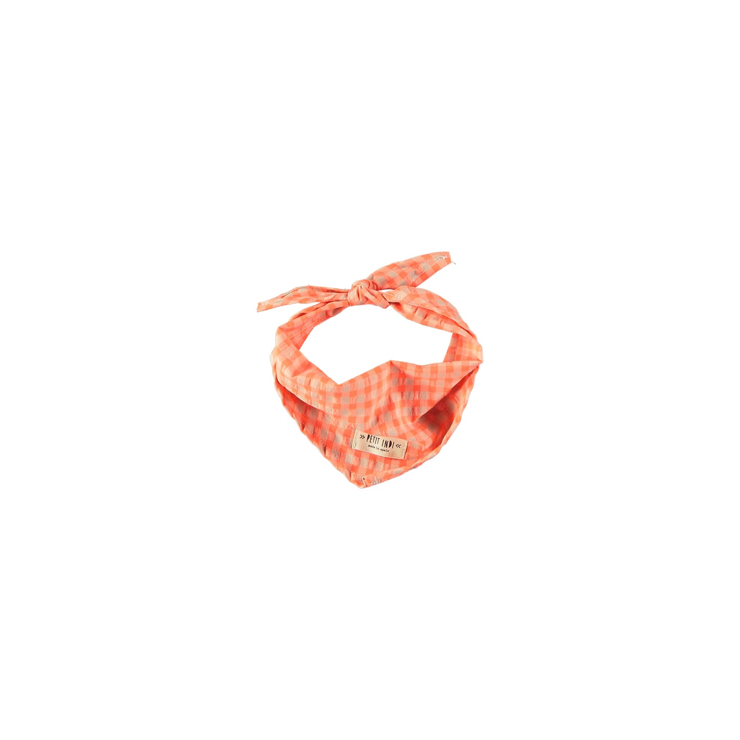 Bandana de cuadros coral- PETIT INDI