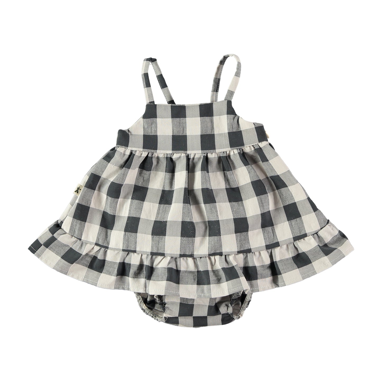 Vestido con culote de vichy- PETIT INDI