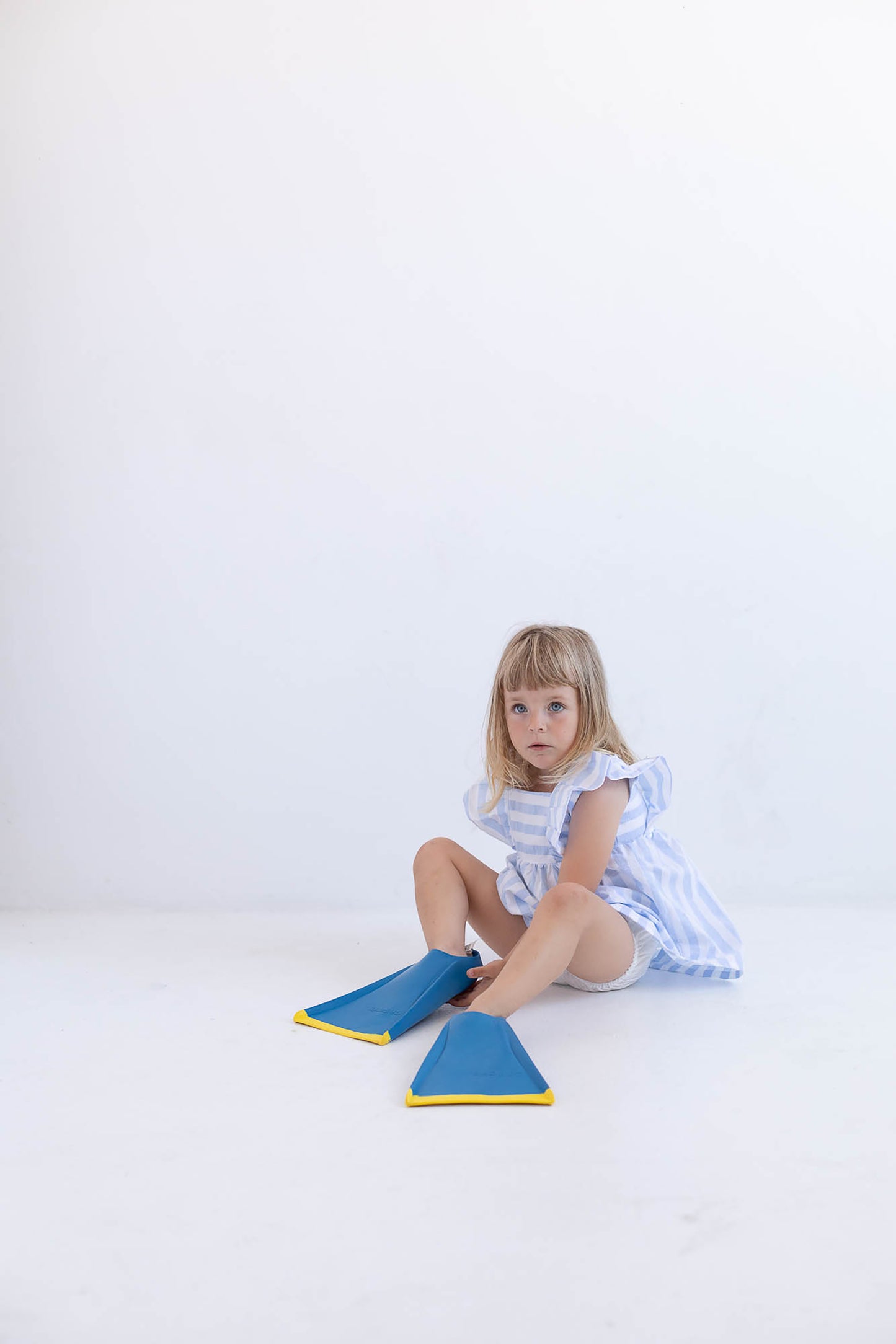 Vestido con culotte de rayas- PETIT INDI