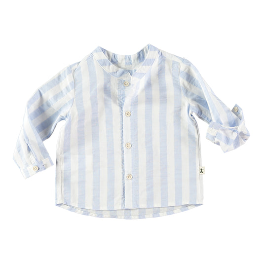 Camisa de rayas celeste- PETIT INDI