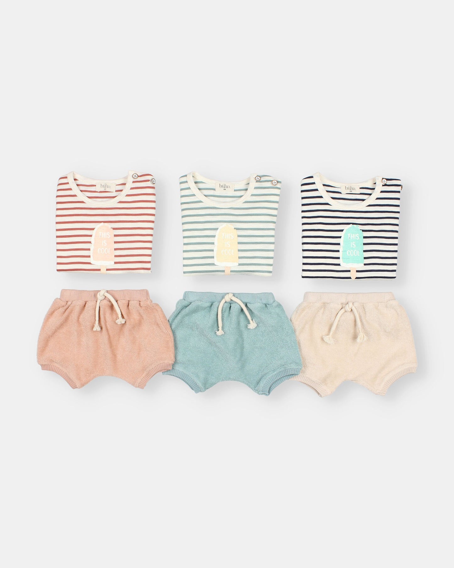 Camiseta de rayas con helado - Búho