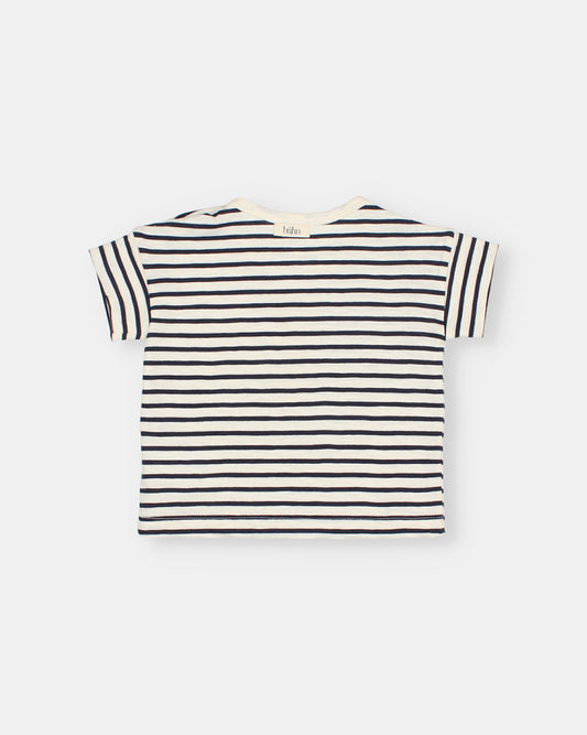 Camiseta de rayas con helado - Búho