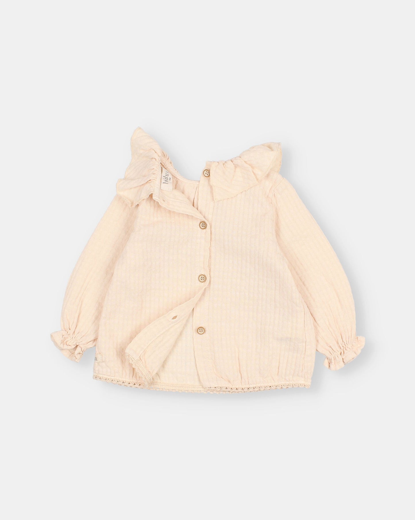 Blusa sheer check- BÚHO