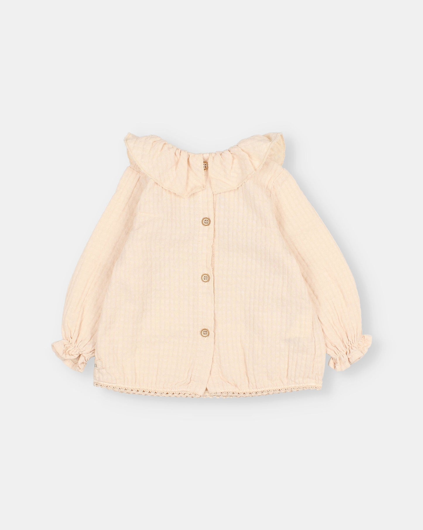 Blusa sheer check- BÚHO
