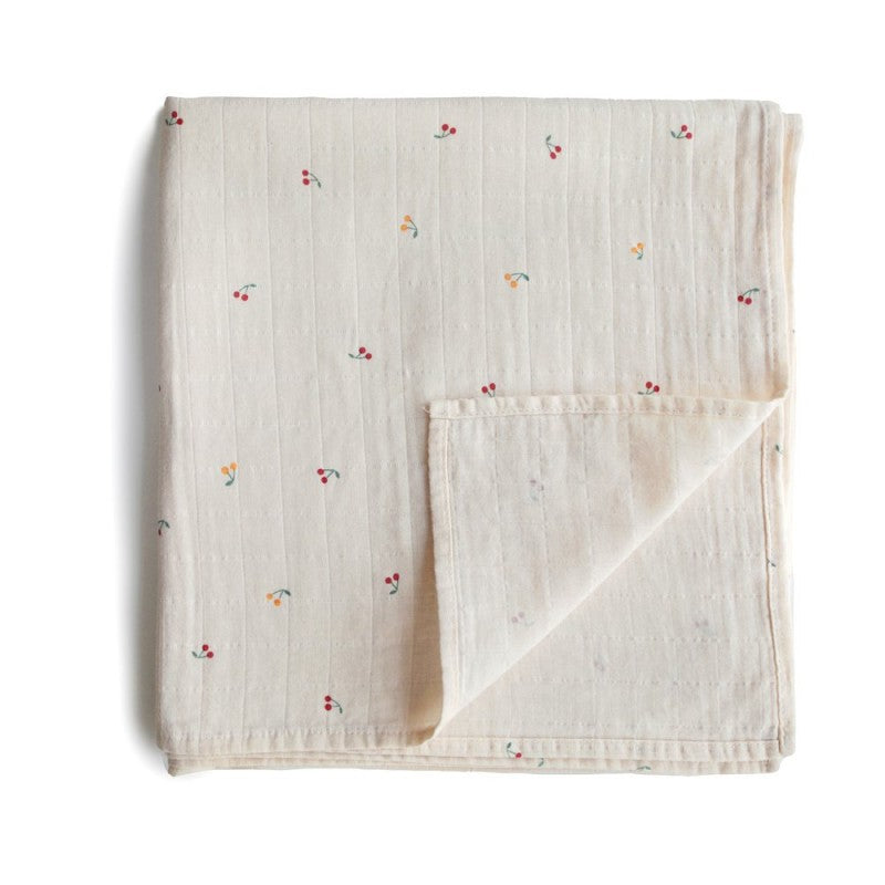 Muselina estampada cerezas- MUSHIE