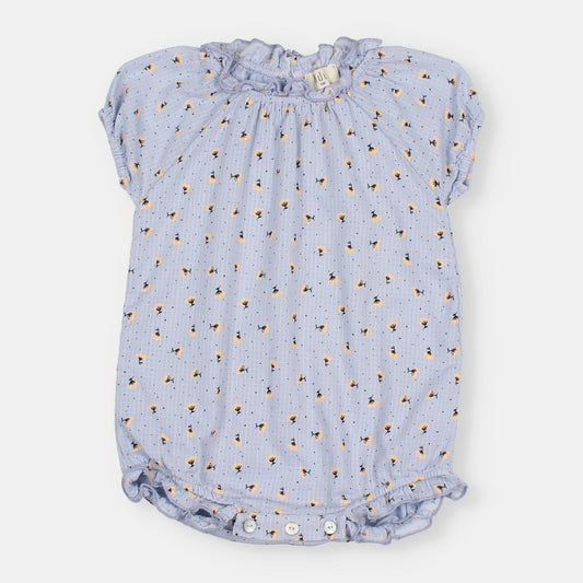 Pelele manga corta Añil - Búho