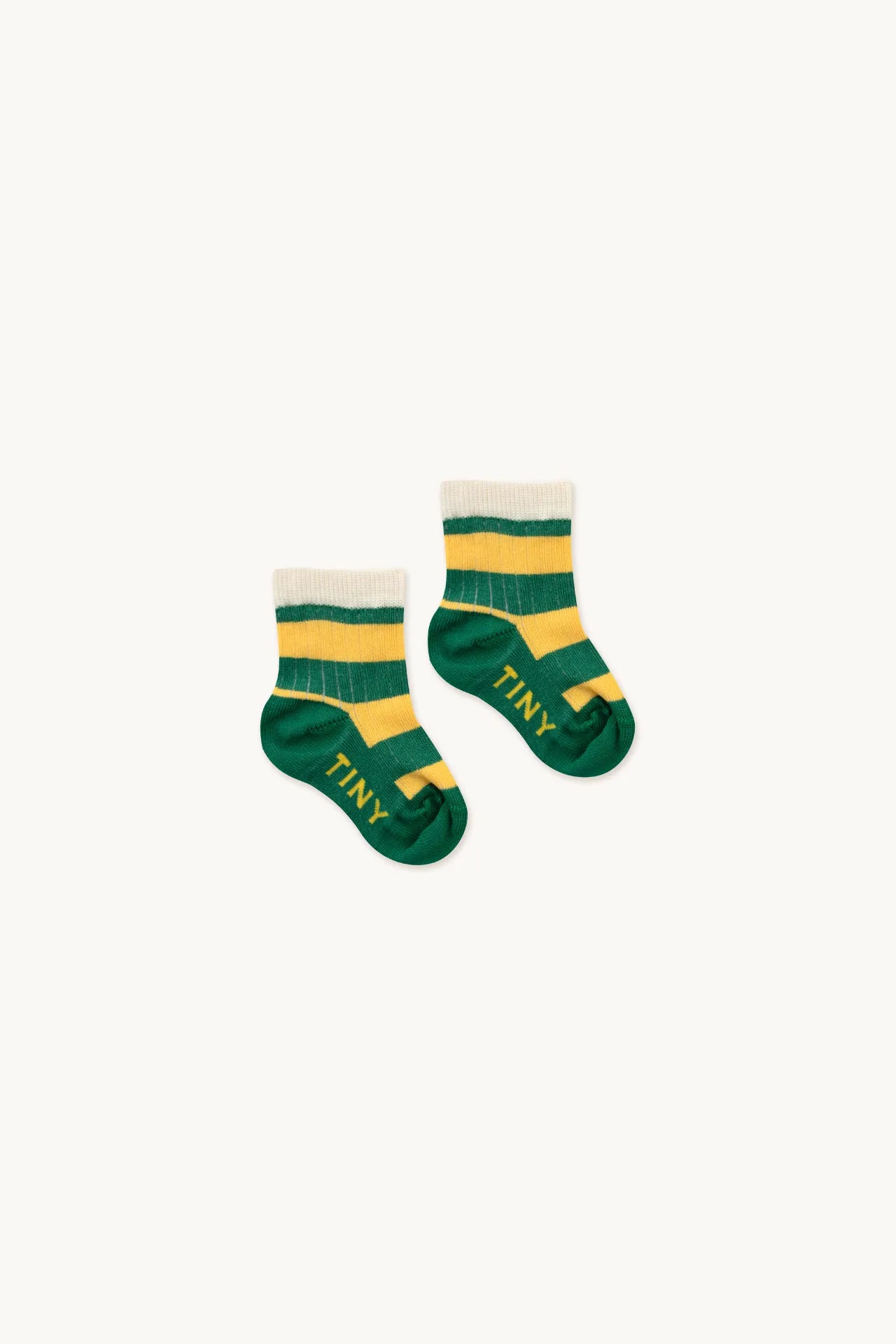 Calcetines medianos rayas verde- TINY COTTONS