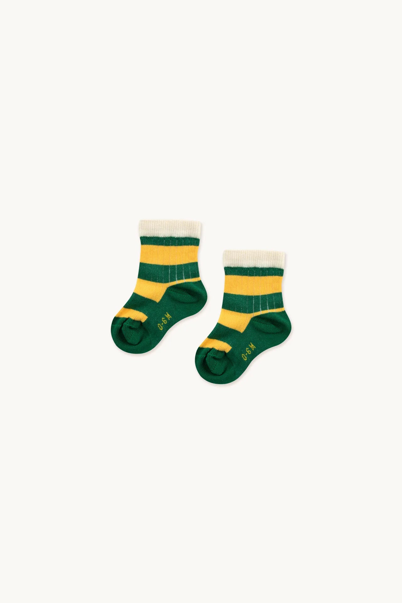 Calcetines medianos rayas verde- TINY COTTONS