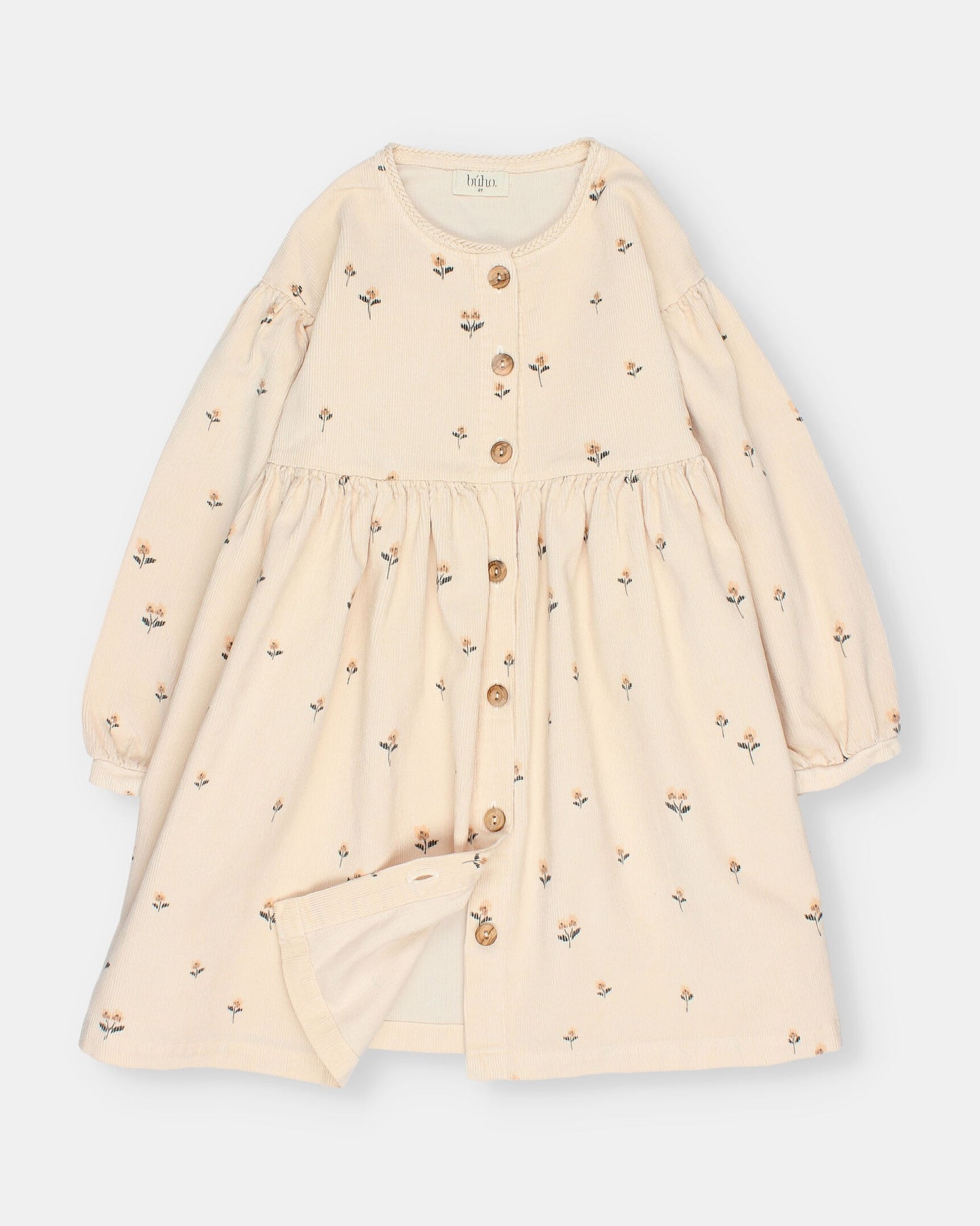 Vestido romance estampado flores- BÚHO