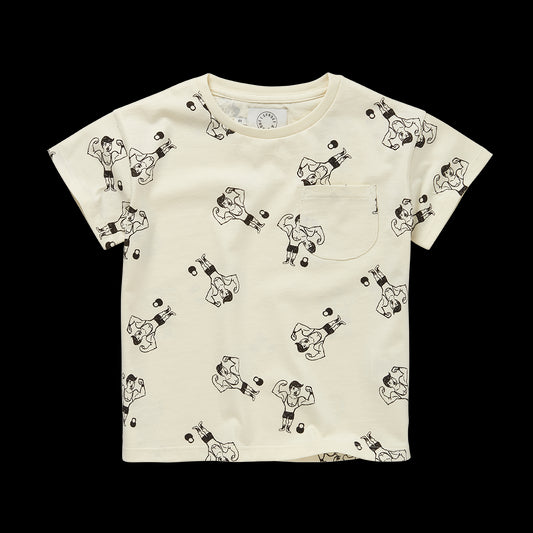 Camiseta con bolsillo estampado Hombre Forzudo- SPROET & SPROUT