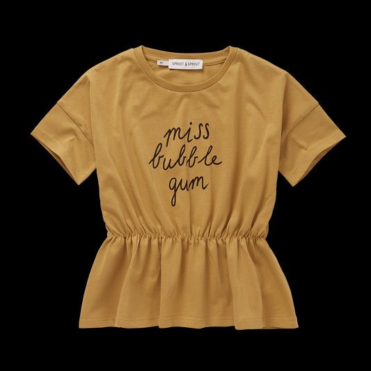 Camiseta peplum Miss bubble gum- SPROET & SPROUT