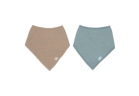 Bandana waterproof muselina Verde Mar- Marrón- JOLLEIN