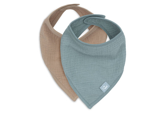 Bandana waterproof muselina Verde Mar- Marrón- JOLLEIN