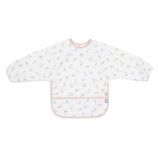 Babero impermeable con mangas Pajaritos- - JOLLEIN