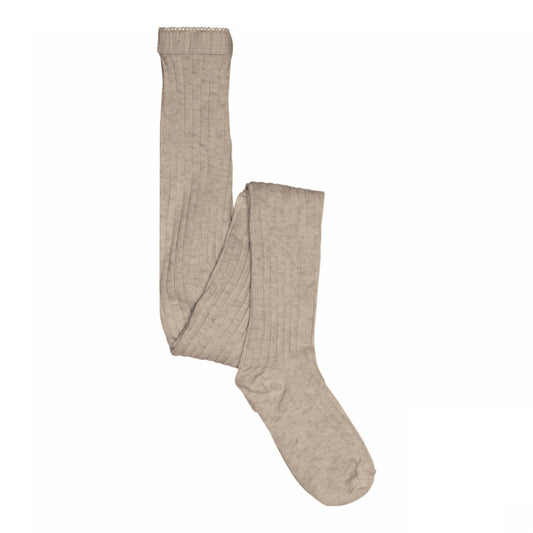 Leotardos de canalé Beige Melange- MP DENMARK
