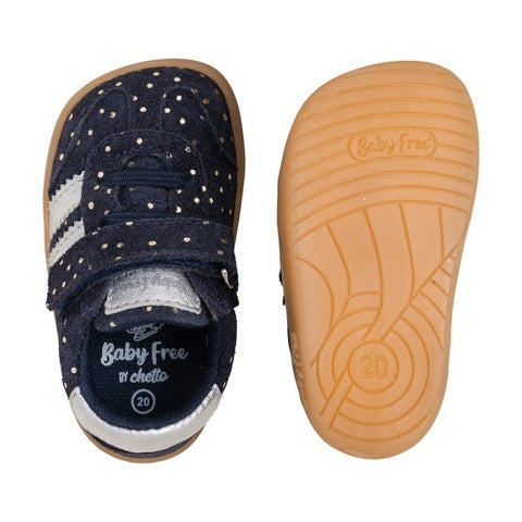Deportiva Azul Marino con  Puntos y Plata- CHETTO