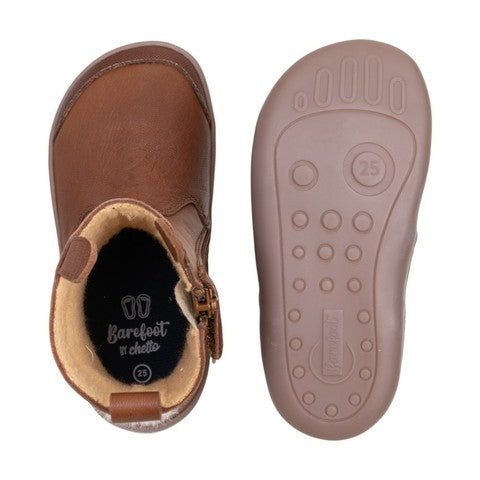 Bota Piel Conejito con Elástico Marrón- CHETTO