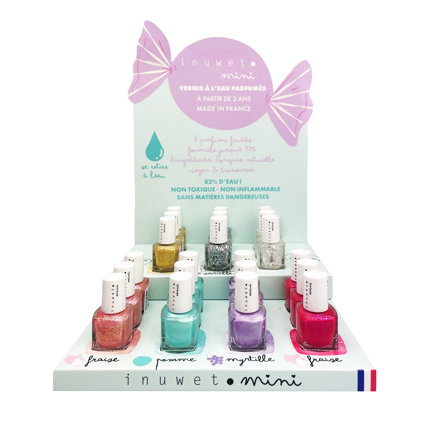 Esmalte de Uñas Rosa Olor Fresa- INUWET
