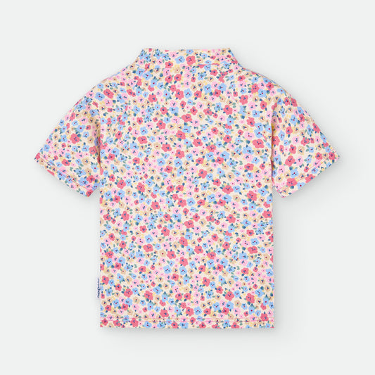 Camiseta Baño estampado flores- WATERLEMON