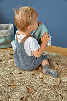 Calcetines antideslizantes 2Pcs Gris-Beig- LÄSSIG