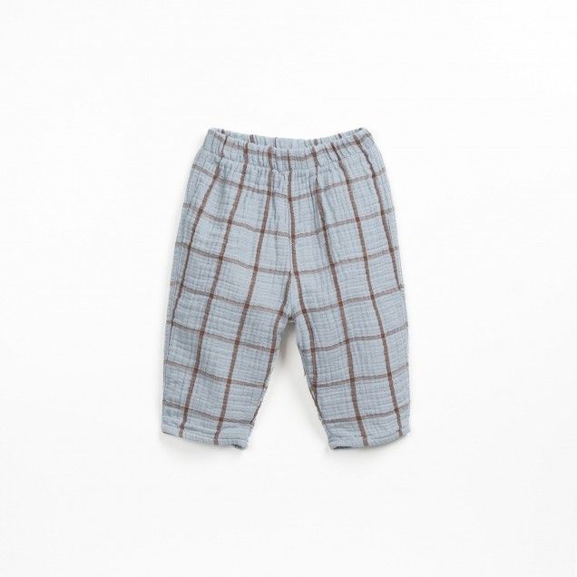 Pantalones de cuadros azul- PLAY UP