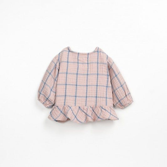 Blusa de cuadros rosa- PLAY UP