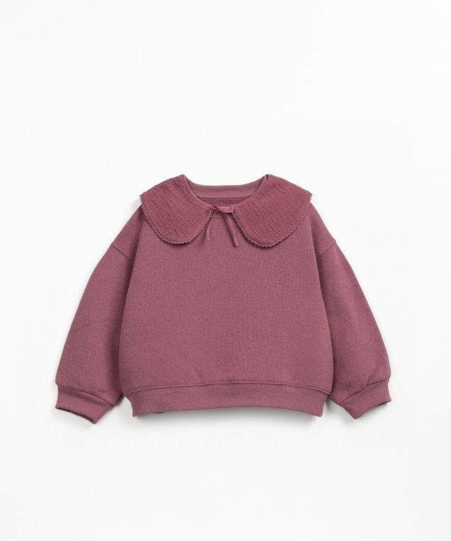 Jersey Felpa con cuello Berenjena - PLAY UP