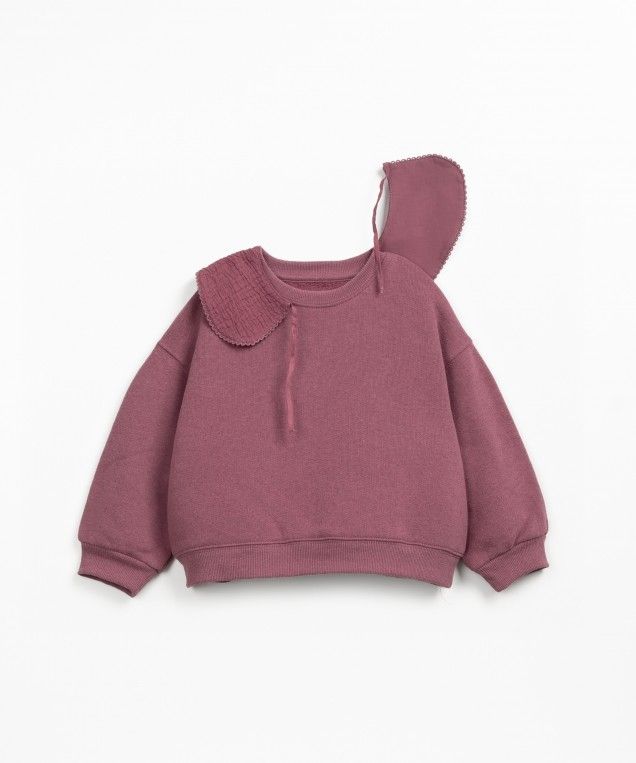 Jersey Felpa con cuello Berenjena - PLAY UP