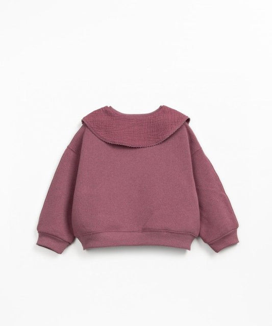 Jersey Felpa con cuello Berenjena - PLAY UP