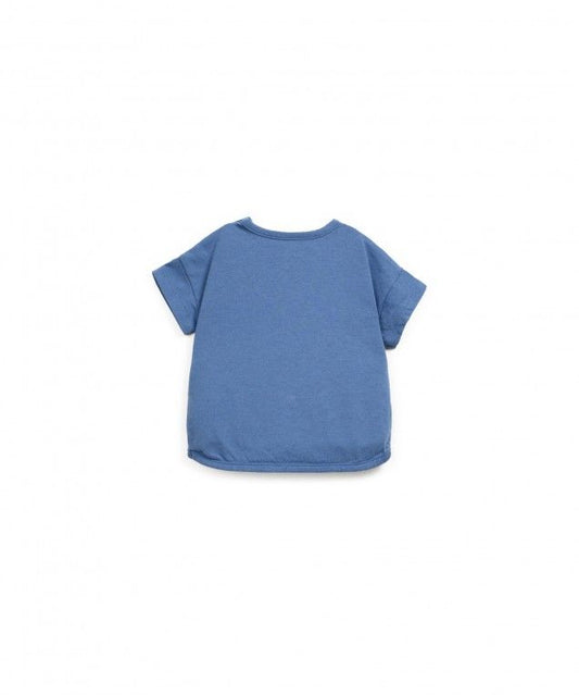 Camiseta Azul con bolsillo - PLAY UP