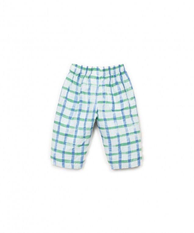 Pantalón cuadros azul y verde- PLAY UP