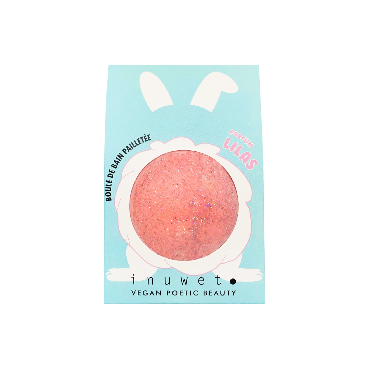 Bombas de baño purpurina flor de lila- INUWET