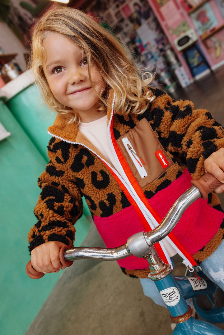 Chaqueta Polar Leopardo- HELLO HOSSY