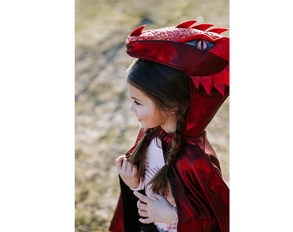 Capa Metálica de Dragón Ruby - GREAT PRETENDERS