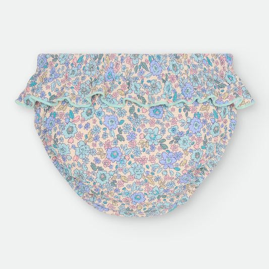 Culetin pañal Niña Flores Azules- WATERLEMON