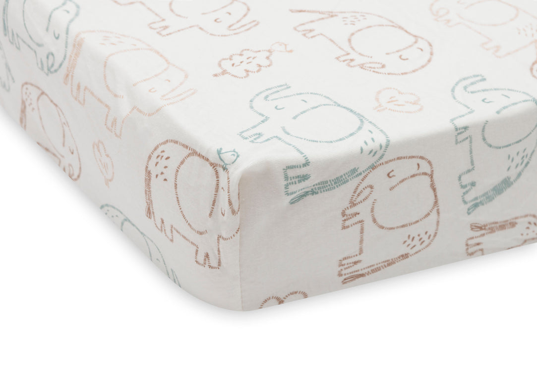 Sábana bajera animales Elefantes - JOLLEIN