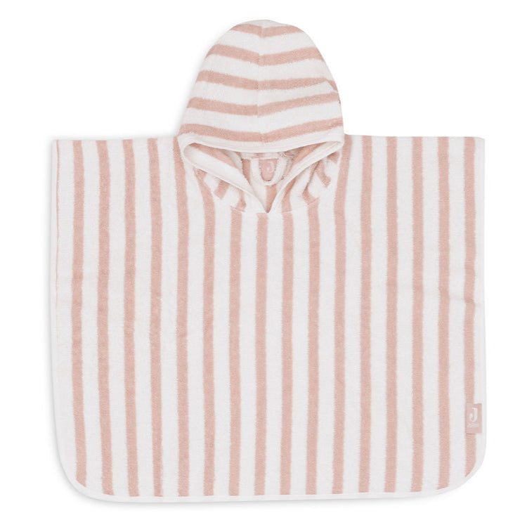 Toalla poncho rayas rosas- JOLLEIN