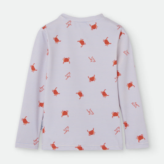 Camiseta Solar Manga Larga Cangrejos- WATERLEMON