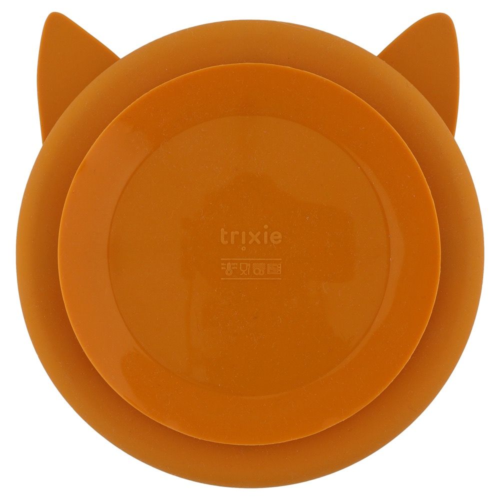 Plato compartimentado de silicona con ventosa Fox-TRIXIE