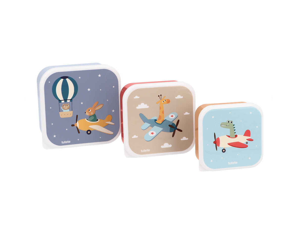 3 Fiambreras Globos y Aviones-TUTETE
