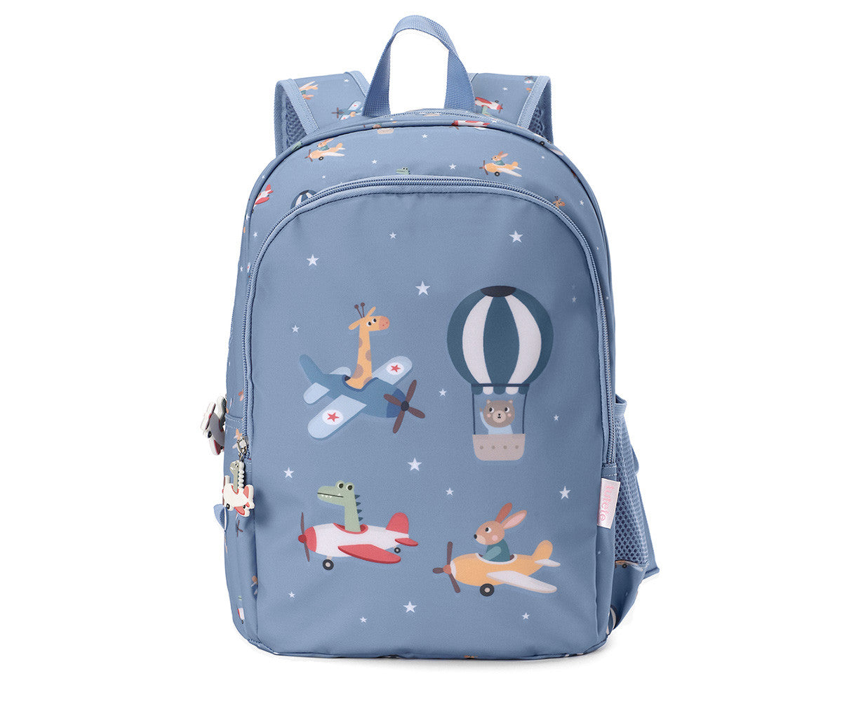 Mochila Mediana Globos y Aviones+ Llavero Personalizable-TUTETE