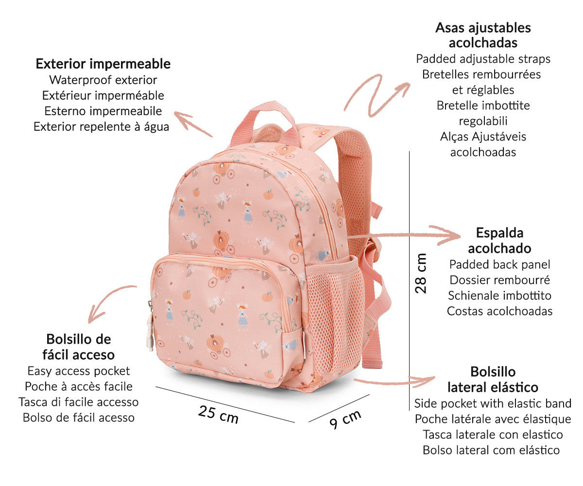 Mochila Infantil Hadas Ratoncitas+ Llavero Personalizable-TUTETE