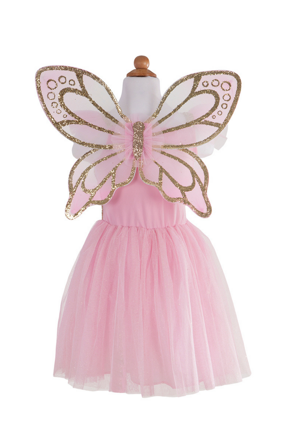 Disfraz de Mariposa dorado con alas de hada- GREAT PRETENDERS
