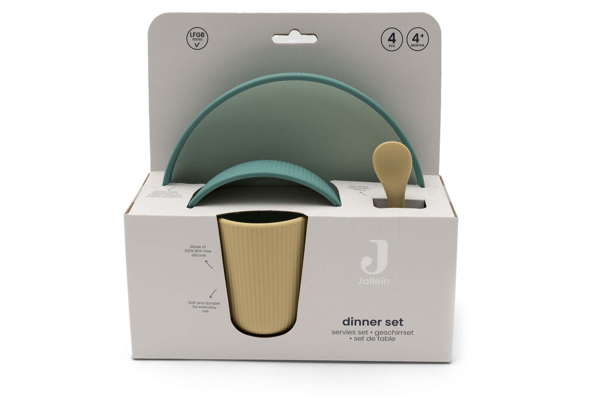 Conjunto Cena Infantil Verde Mar- JOLLEIN