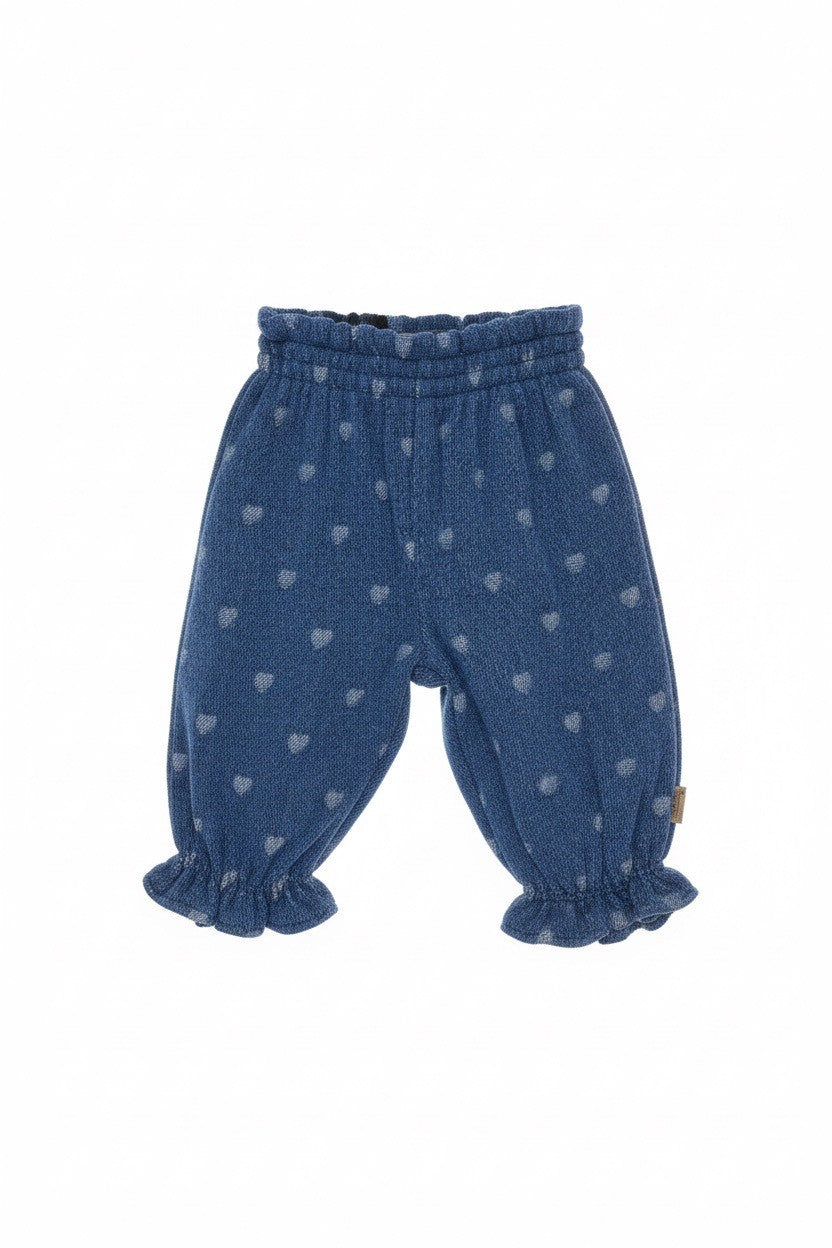Pantalón Azul Corazones Niña -TINY FISH