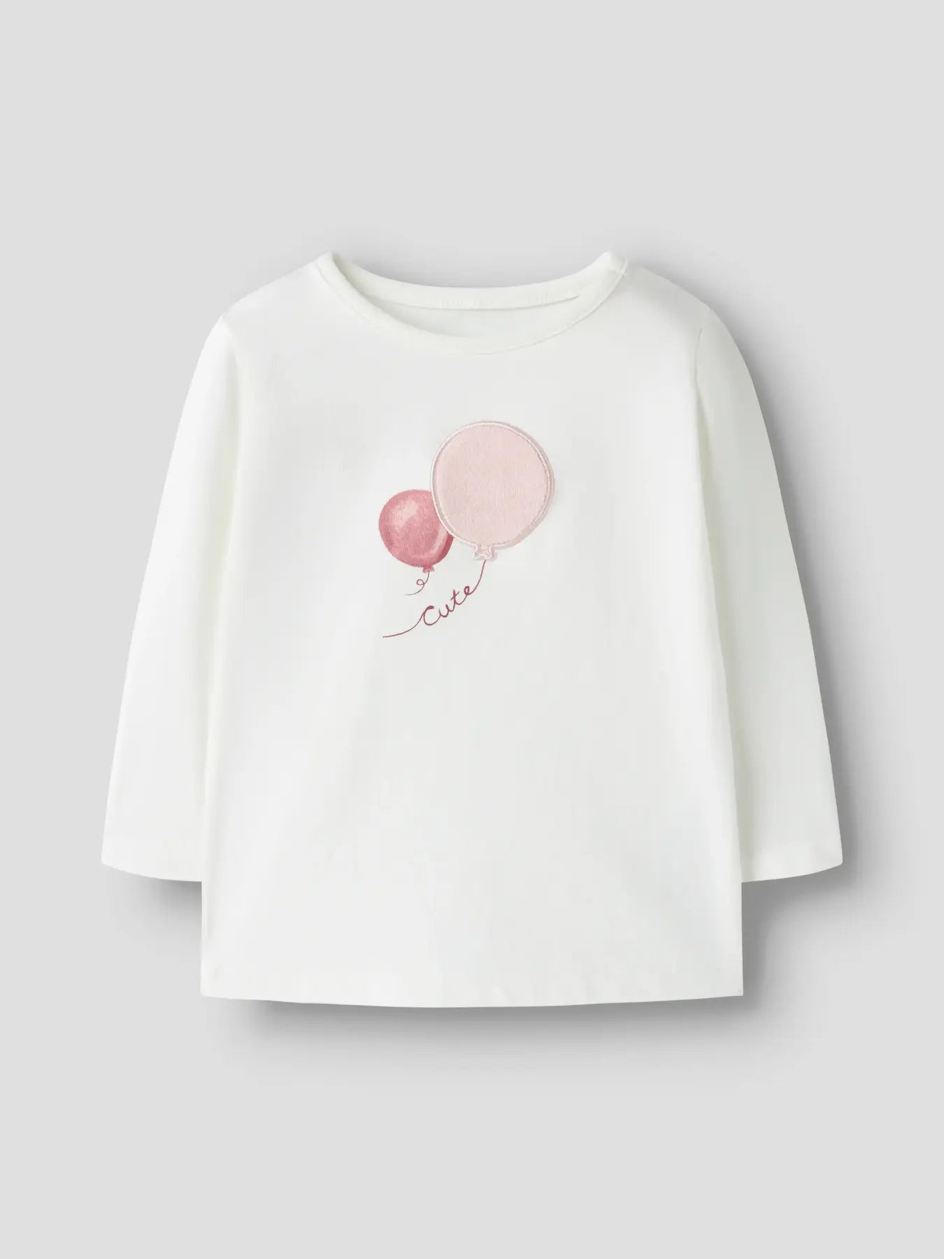 Camiseta manga larga Globos Rosas-NAME IT