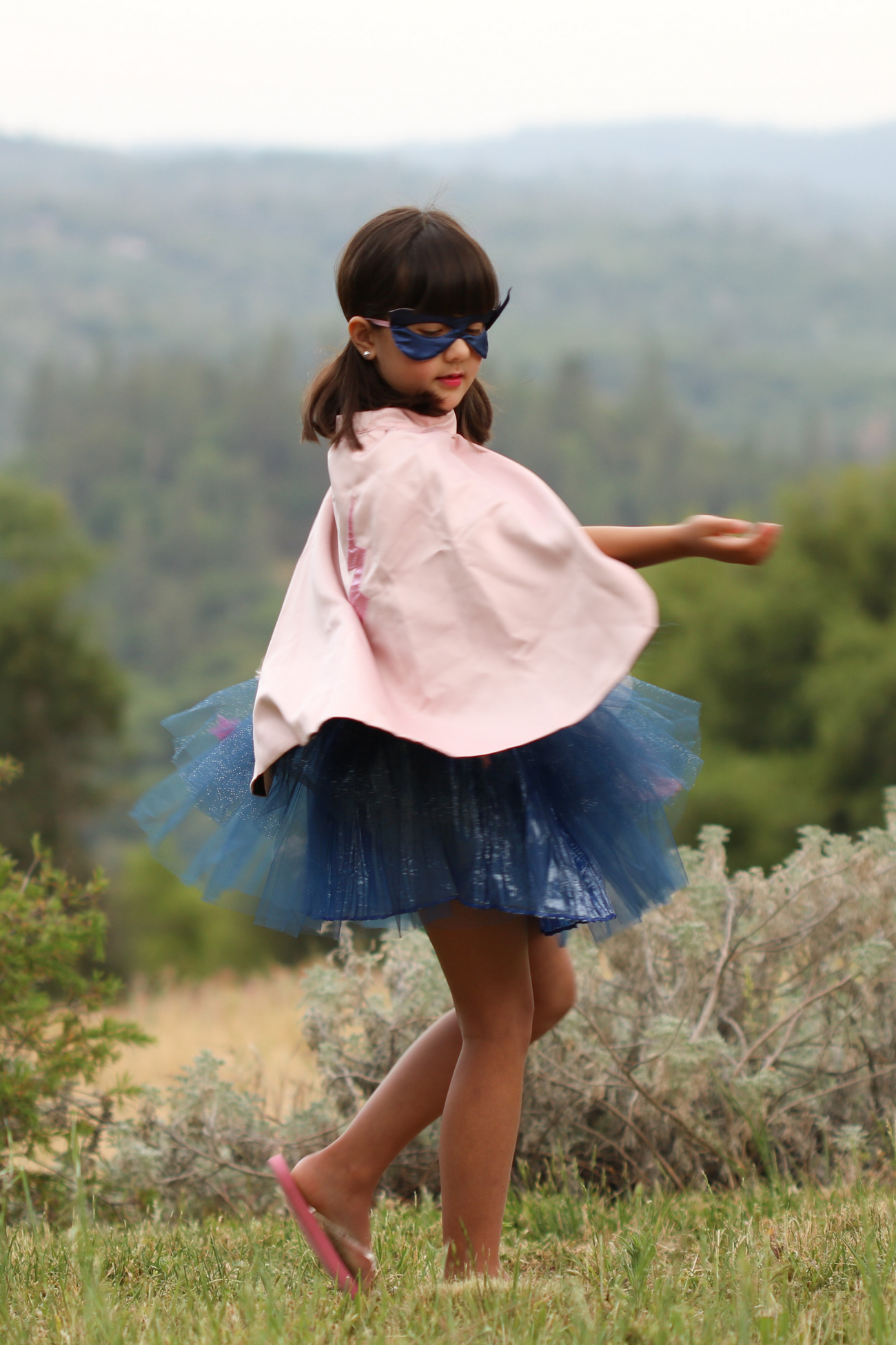 Pack disfraz tutu, capa y máscara Rosa y Azul - GREAT PRETENDERS
