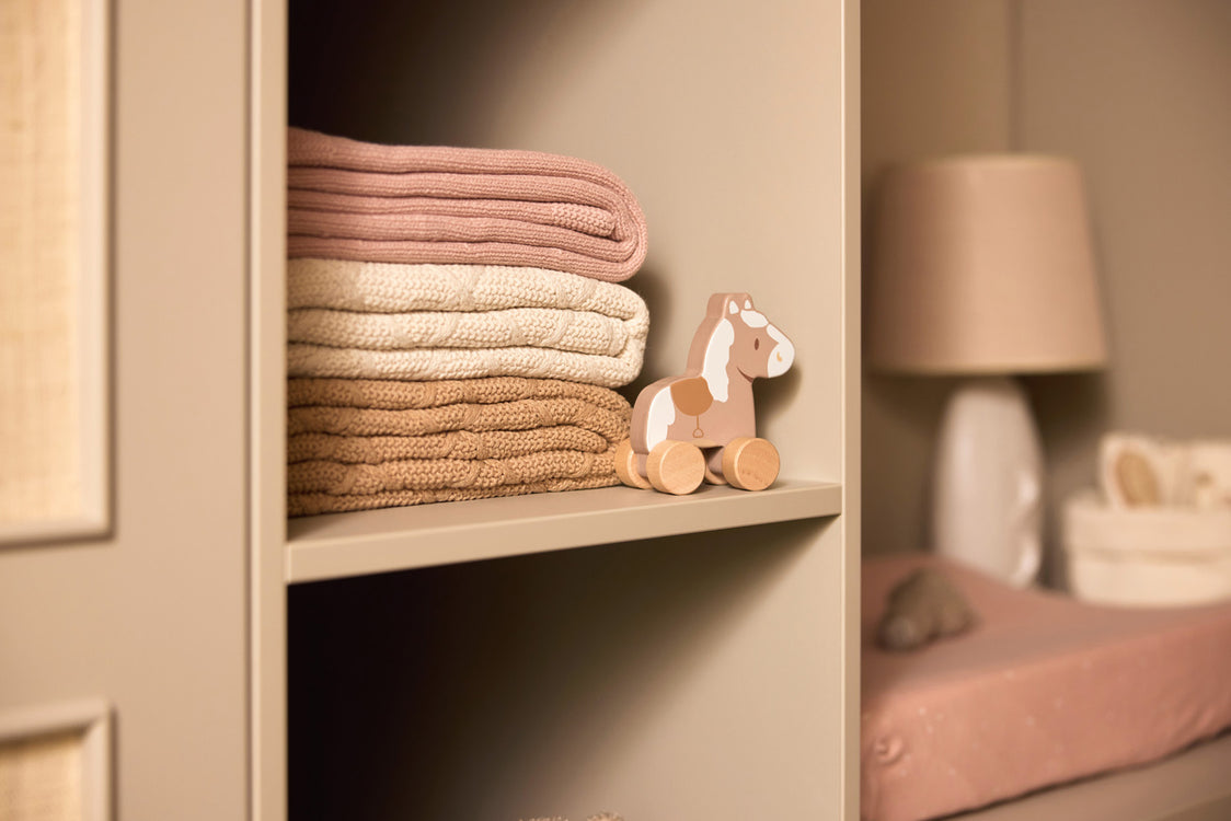 Manta cuna forro polar Check Knit- JOLLEIN