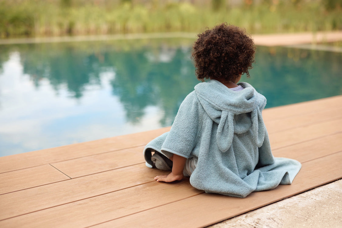 Toalla Poncho conejo Océano - JOLLEIN